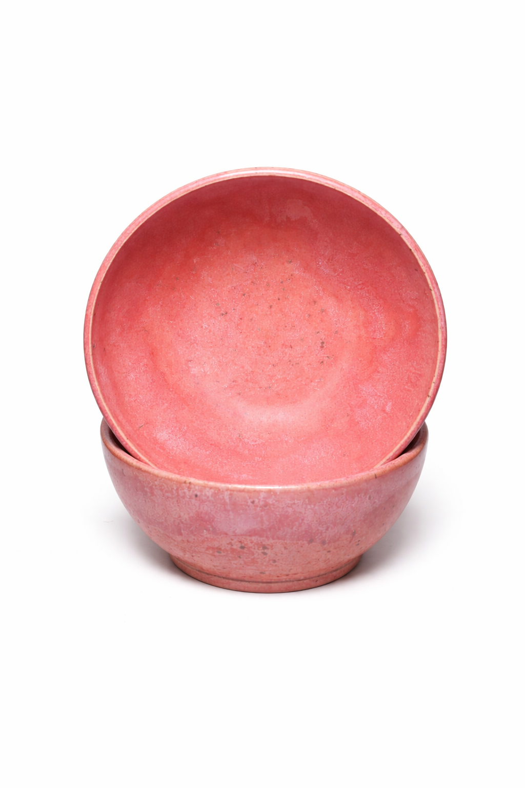 Pink Wave Nesting Bowls (Set of Two)