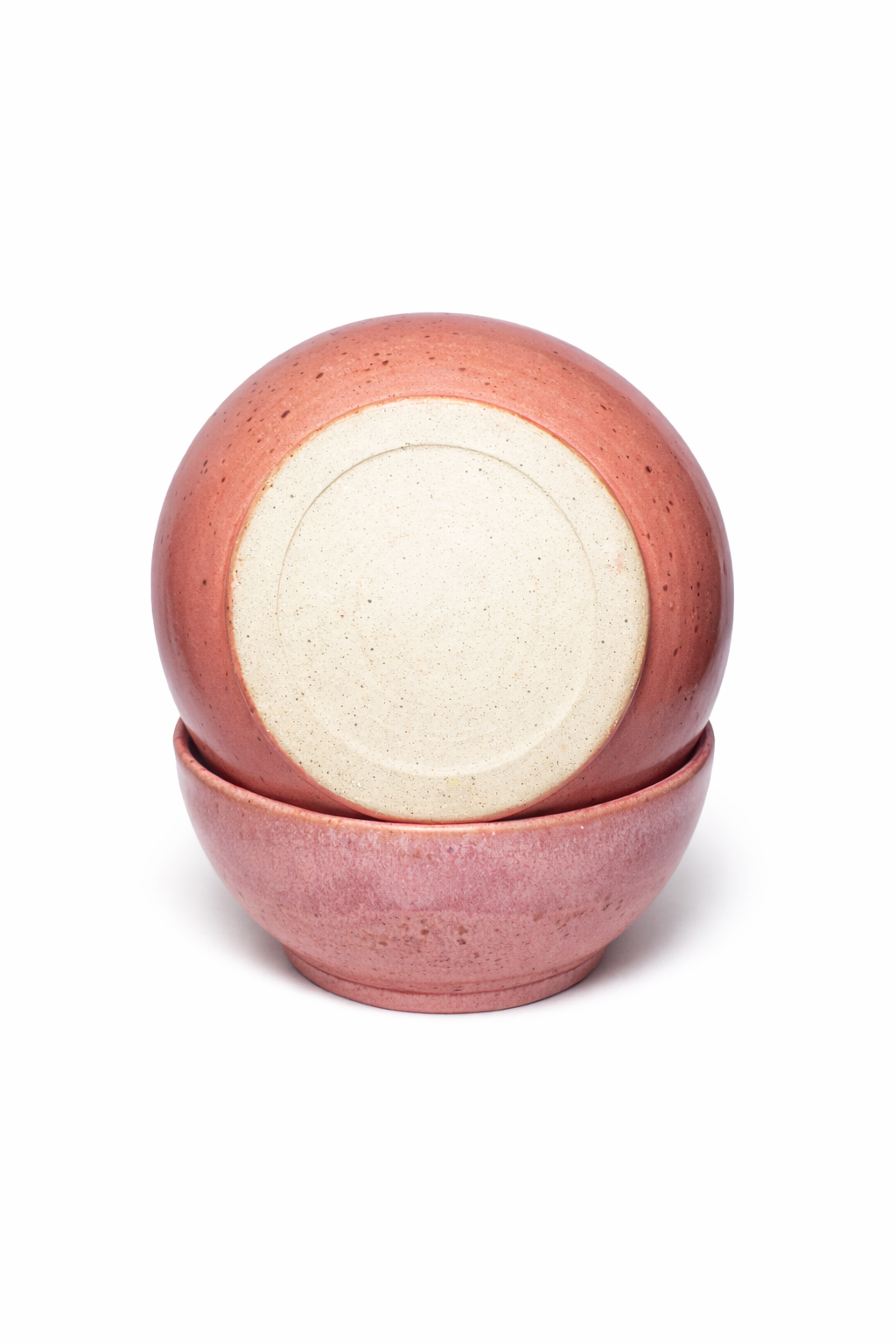 Pink Wave Nesting Bowls (Set of Two)