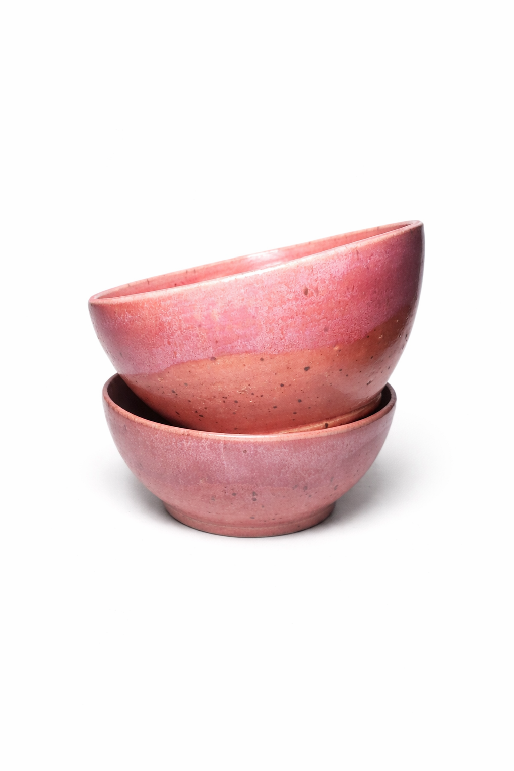Pink Wave Nesting Bowls (Set of Two)